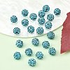 Polymer Clay Rhinestone Beads RB-H284-6MM-202-4