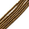 Electroplated Synthetic Non-magnetic Hematite Beads Strands G-H001-51A-1