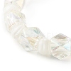 Faceted Transparent Acrylic Beaded Stretch Bracelets for Kids BJEW-JB06220-02-4