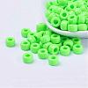 Opaque Acrylic European Large Hole Beads PL338-8-2