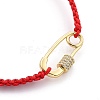 Couple Adjustable Nylon Thread Braided Bead Bracelets BJEW-JB05448-6