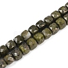 Natural Epidote with Pyrite Beads Strands G-H078-C41-6mm-2