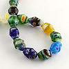 Bicone Handmade Millefiori Glass Beads LK-R004-44-2