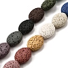 Dyed Natural Lava Rock Beads Strands G-A264-A02-01A-1
