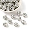 Polymer Clay Rhinestone Beads RB-C1438-12mm-A01-1