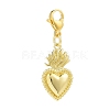 Sacred Heart Brass Pendants Decoations HJEW-JM00862-1