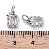 Brass Micro Pave Cubic Zirconia Charms KK-C051-10P-05-3