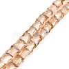 AB Color Plated Transparent Glass Beads Strands EGLA-P051-06A-A06-1
