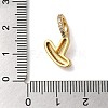 Brass Micro Pave Cubic Zirconia Pendants KK-K345-13Y-G-3