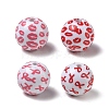 Printed Opaque Acrylic Beads AC-CBA6329-02-1