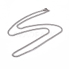 Non-Tarnish 201 Surgical Stainless Steel Curb Chain Necklace for Women Men NJEW-P268-A38-1X5-1