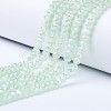 Electroplate Glass Beads Strands EGLA-A034-J1mm-B03-1
