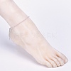 Electroplate Glass Beads Anklets AJEW-AN00279-04-5
