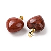 Natural Red Jasper Pendants X-G-I311-A25-G-2