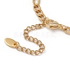 Polymer Clay Rhinestone Disco Ball Link Bracelet with Figaro Chains BJEW-JB09478-5