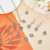 50Pcs Tibetan Style Alloy Pendants TIBEP-UN0001-18-3