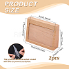 Wood with Acrylic Slant Back Display Pedestals AJEW-WH0609-640-2