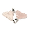 Natural Rose Quartz Pendants G-Z067-01P-07-3