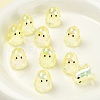 10Pcs Transparent Acrylic Bead Caps TACR-YW0003-23F-1