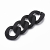 Spray Painted CCB Plastic Linking Rings CCB-R104-01A-01-3