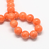 Natural Dyed Yellow Jade Gemstone Bead Strands G-R271-10mm-Y31-1