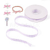 10 Yards Flat Polycotton(Polyester Cotton) Ribbon OCOR-TAC0030-01I-1