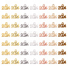 140Pcs 7 Colors Alloy Pendants FIND-TA0004-55-3