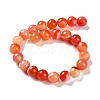 Natural Striped Agate/Banded Agate Beads Strands G-Z060-A01-B19-3