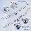 Alloy & Resin & Rhinestone Evil Eye Charm Shoe Decoration Chain FIND-AB00024-01-3