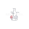 7-Slot Iron Easter Egg Display Stands ODIS-WH0058-21B-P-7