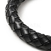 Leather Braided Round Cord Bracelet BJEW-E009-06AS-3