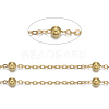 Brass Flat Oval Cable Chains CHC018Y-G-1