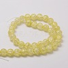 Crackle Glass Round Beads Strands X-CCG-E001-4mm-07-2