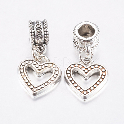 Tibetan Style Alloy European Dangle Charms PALLOY-F199-38AS-1