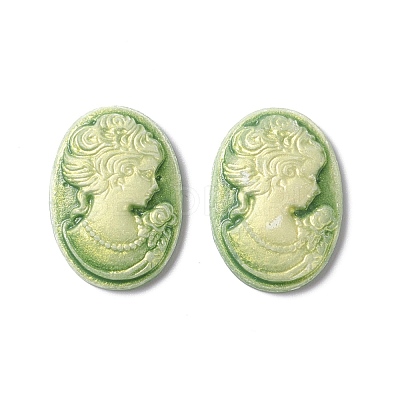 Cameos Opaque Resin Cabochons RESI-C016-01B-1
