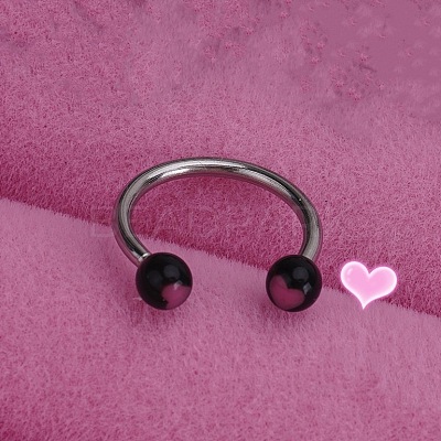316L Stainless Steel Hoop Nose Rings WGEE114-24-1