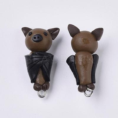 Handmade Polymer Clay Pendants CLAY-Q245-17-1