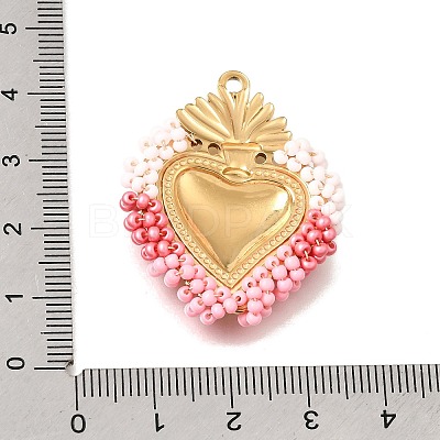 304 Stainless Steel Pendants STAS-E549-04G-10-1