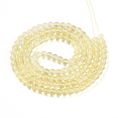 Baking Paint Transparent Glass Beads X1-DGLA-N006-6mm-03-1