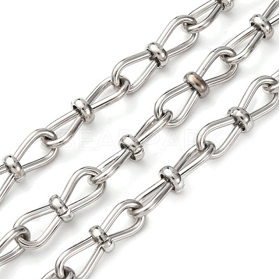 304 Stainless Steel Infinity Link Chains CHS-S012-07P-1