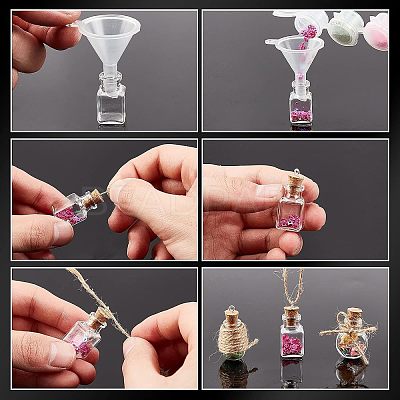 Glass Jar Glass Bottles Bead Containers AJEW-CA0001-05-1