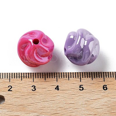 Opaque Acrylic Beads OACR-Z017-05C-1