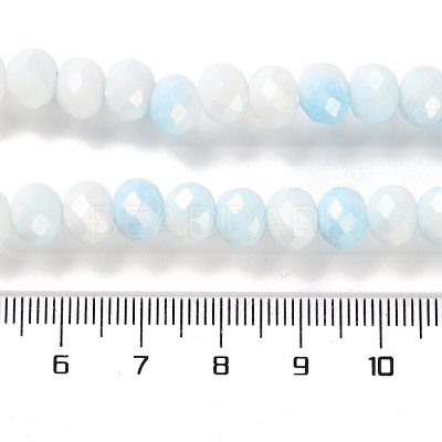 Electroplate Glass Beads Strands LAMP-S068-02K-1