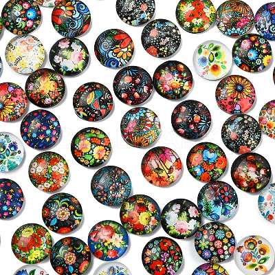 2 Bags Glass Cabochons GGLA-YW0001-25-1