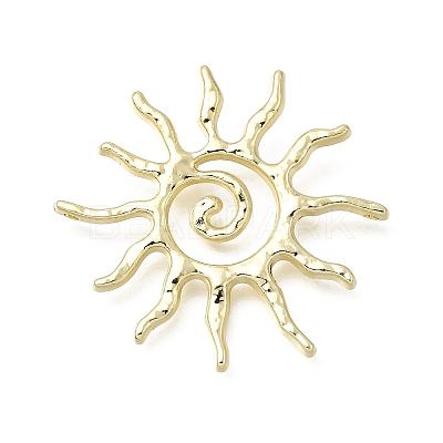 Hammered Alloy Pendants PALLOY-B016-03A-G-1