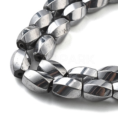 Electroplated Synthetic Magnetic Hematite Beads Strands G-P545-G01-02G-1