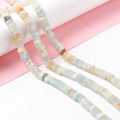 Natural Flower Amazonite Beads Strands G-K326-11-1