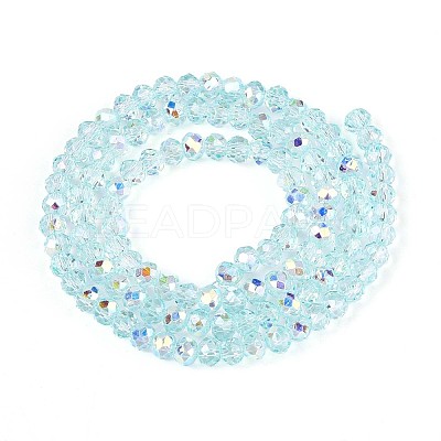 Transparent Glass Beads Strands EGLA-N016-3mm-M-1