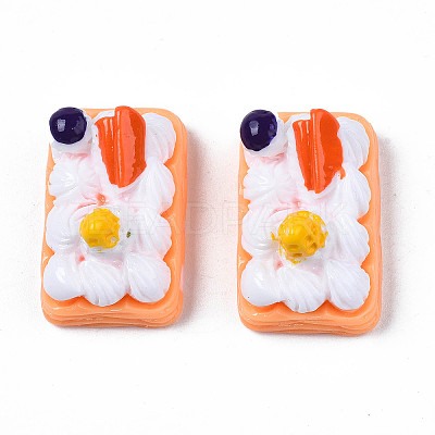 Opaque Epoxy Resin Cabochons LS-CRES-S358-48-1