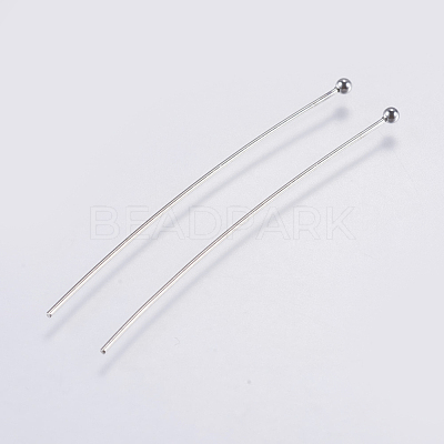 Tarnish Resistant 304 Stainless Steel Ball Head Pins STAS-F146-02P-50mm-1